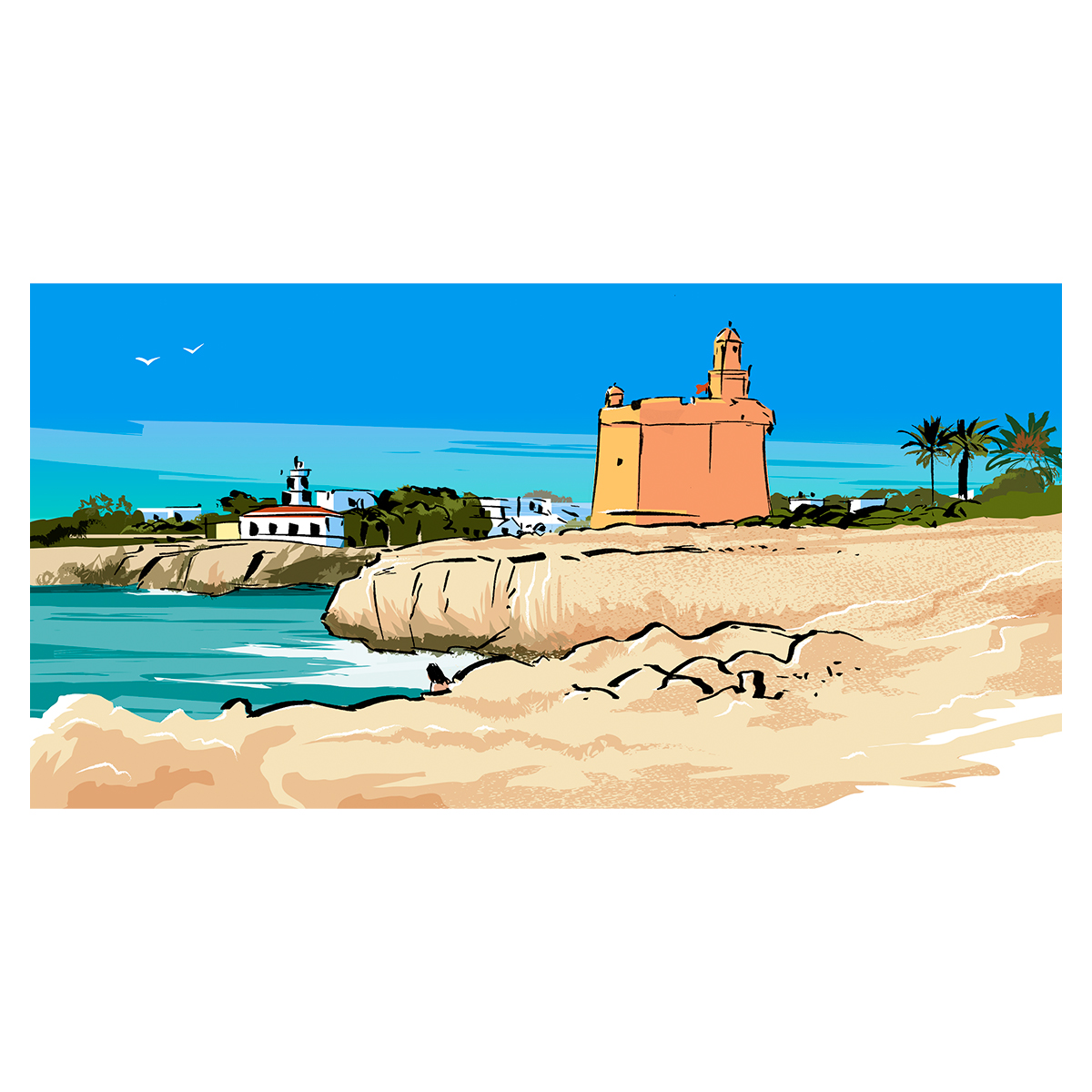 Ilustración Ciutadella Menorca