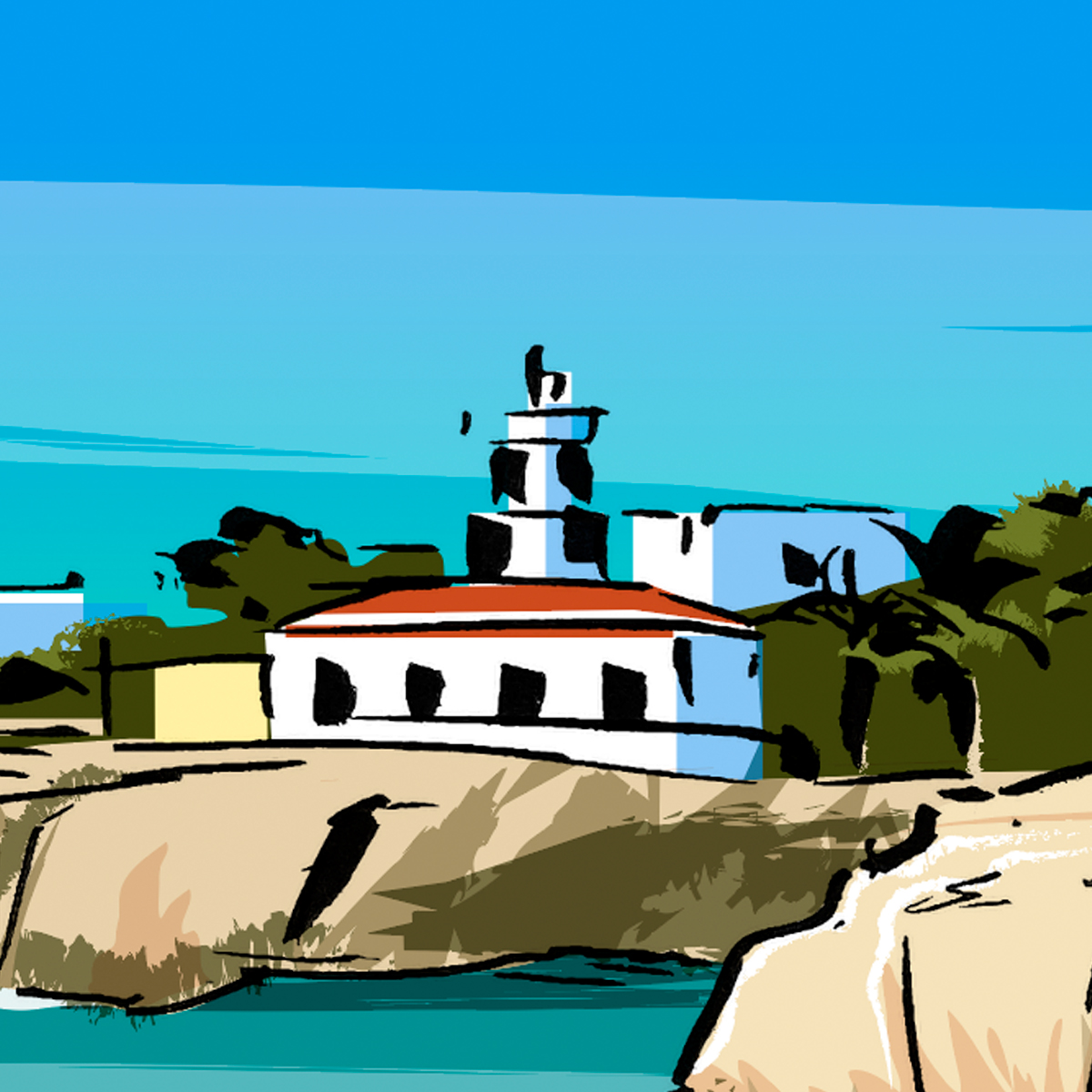 Ilustración Ciutadella Menorca