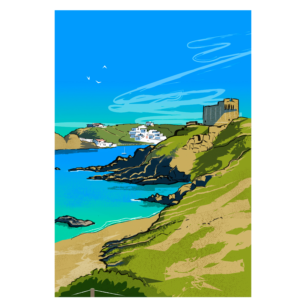 Ilustración Sa Mesquida Menorca