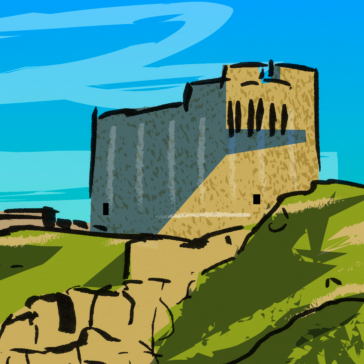 Ilustración Sa Mesquida Menorca