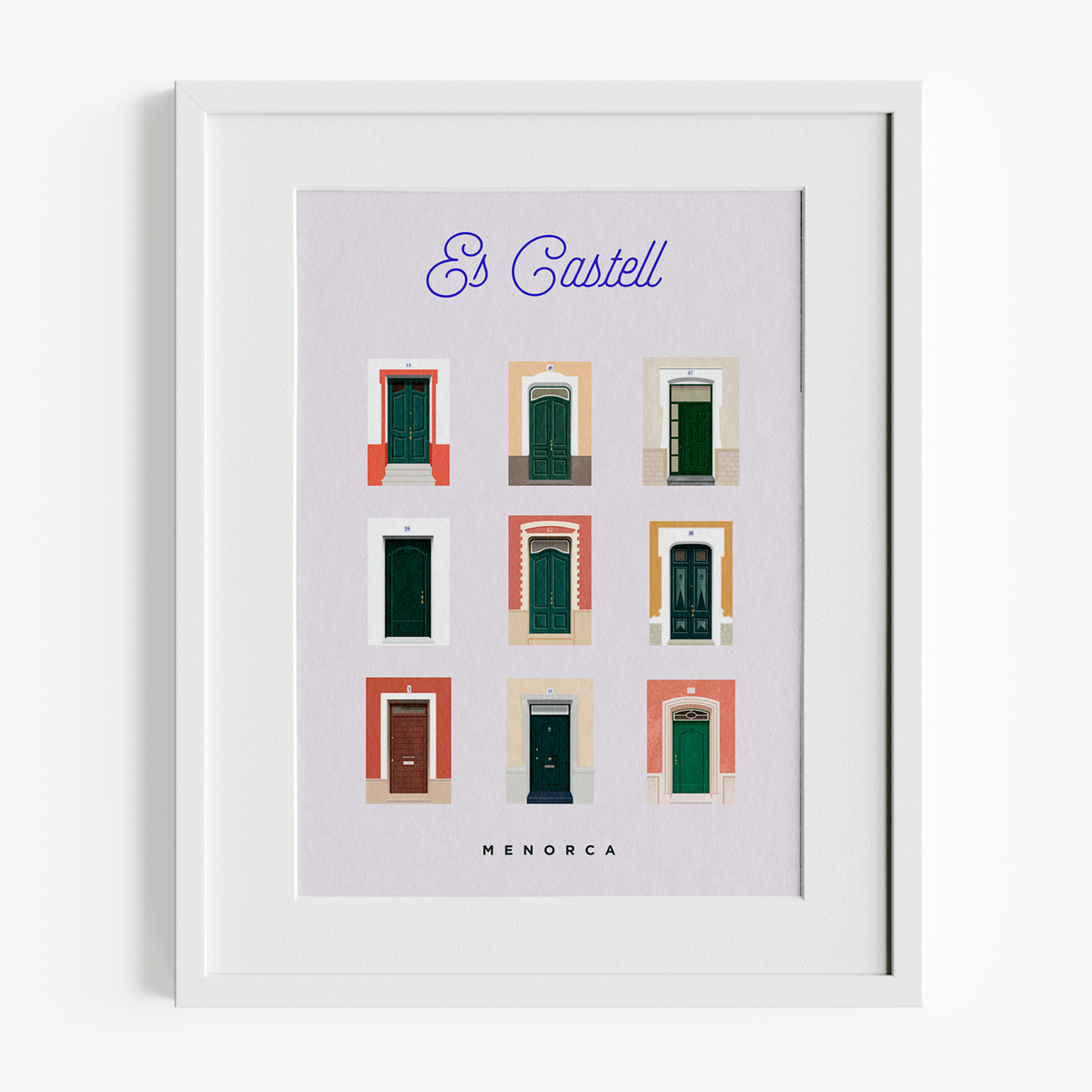 Ilustración puertas Es Castell Menorca