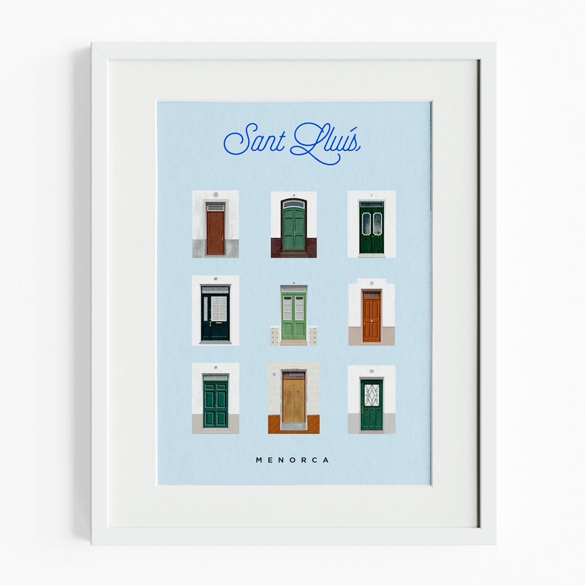 Ilustración puertas Sant Lluís Menorca
