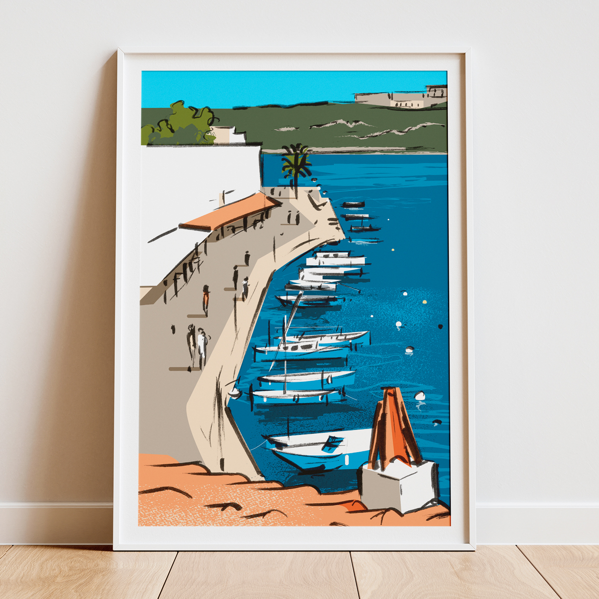 Ilustración Cales Fonts Menorca