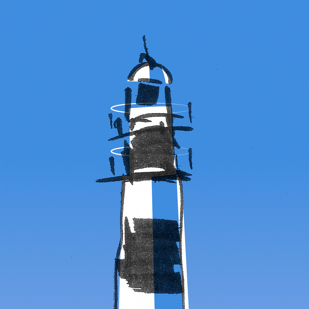 Ilustración Faro Artrutx Menorca