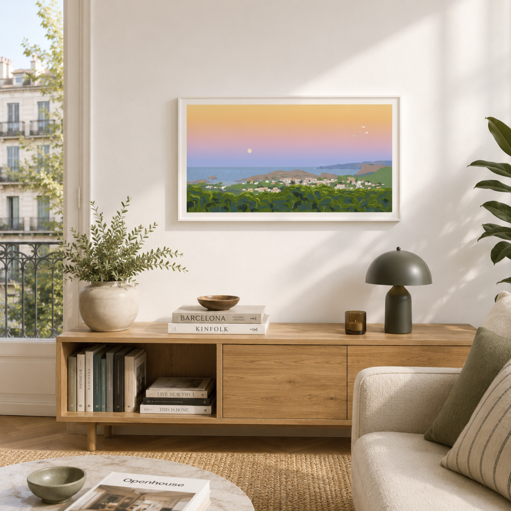 Encargo ilustracion paisaje menorca